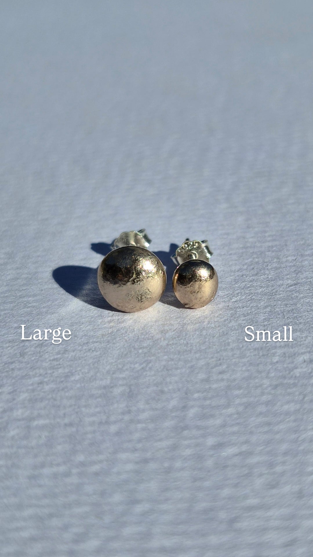 Ancient Bronze Pebble Studs