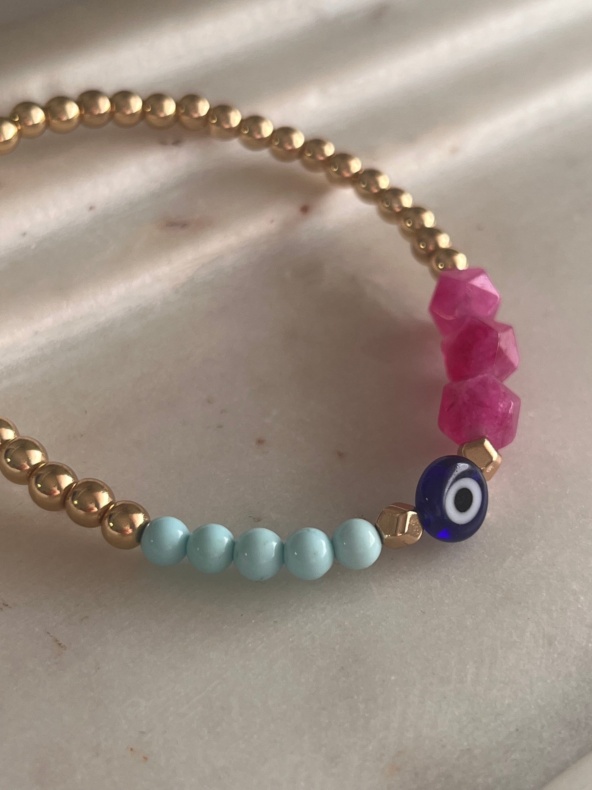 Plaka Evil Eye Bracelet - Thread and Stone Jewellery
