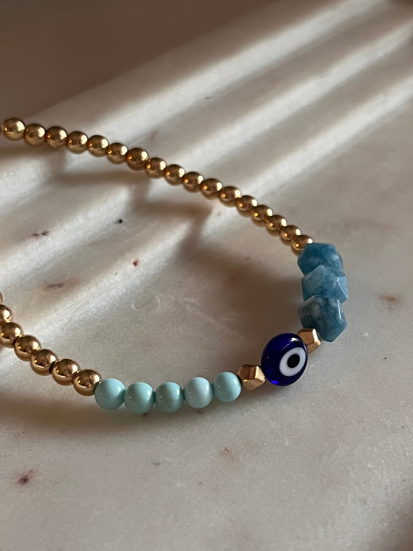 Plaka Evil Eye Bracelet - Thread and Stone Jewellery
