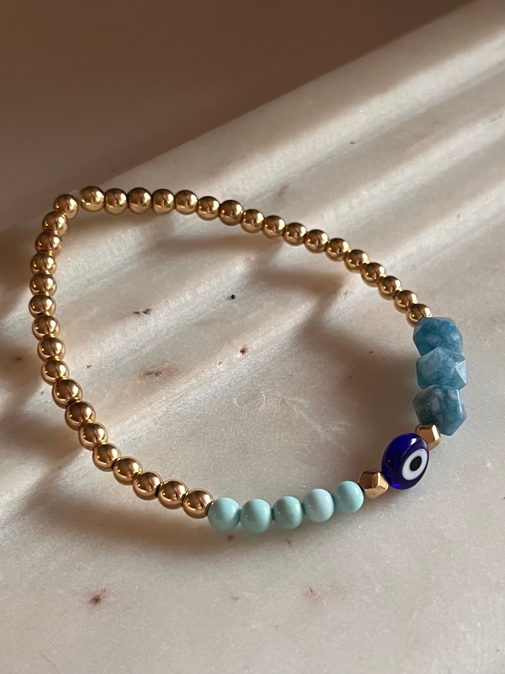 Plaka Evil Eye Bracelet - Thread and Stone Jewellery