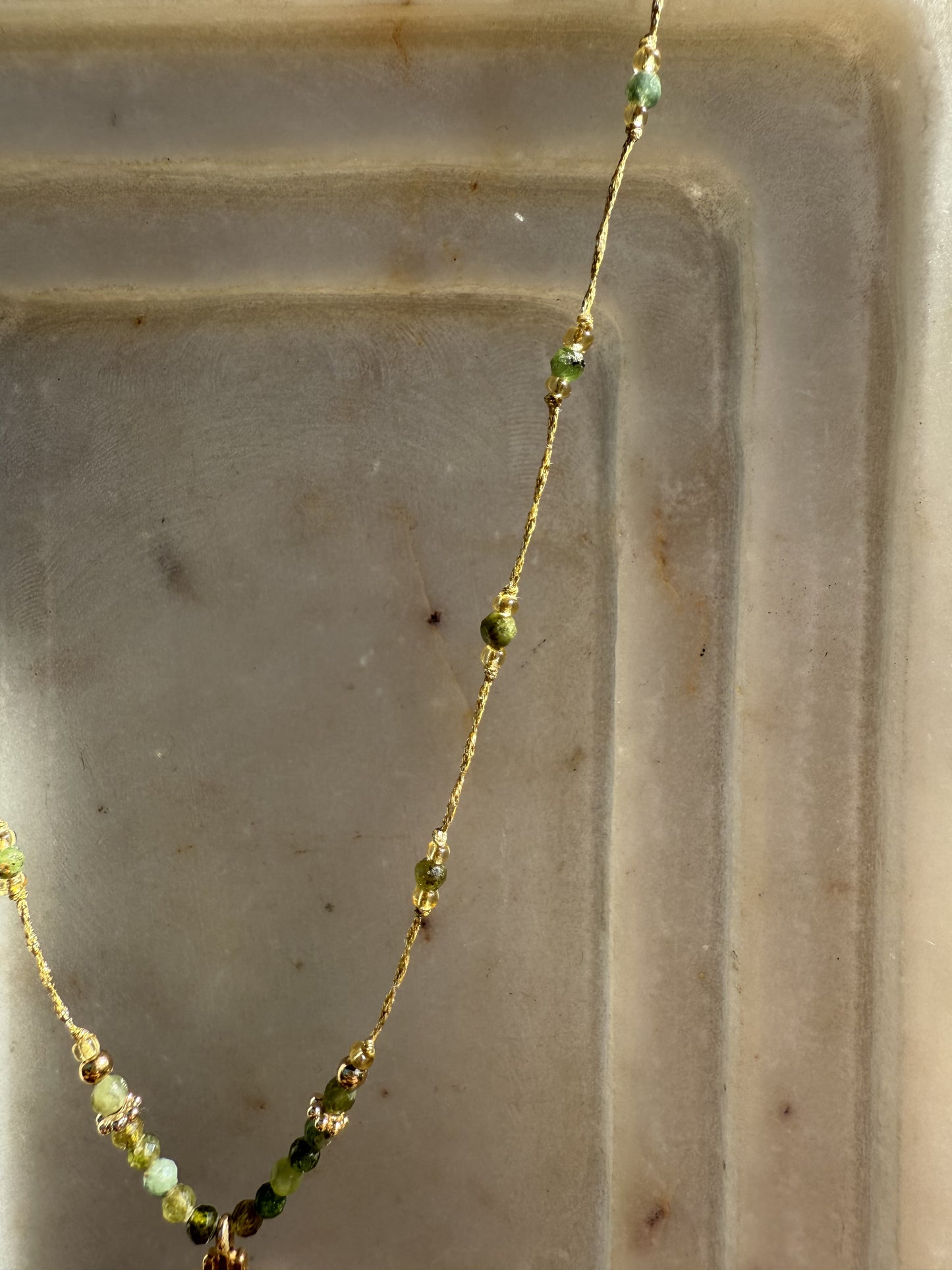 Tiny Hamsa Hand Choker