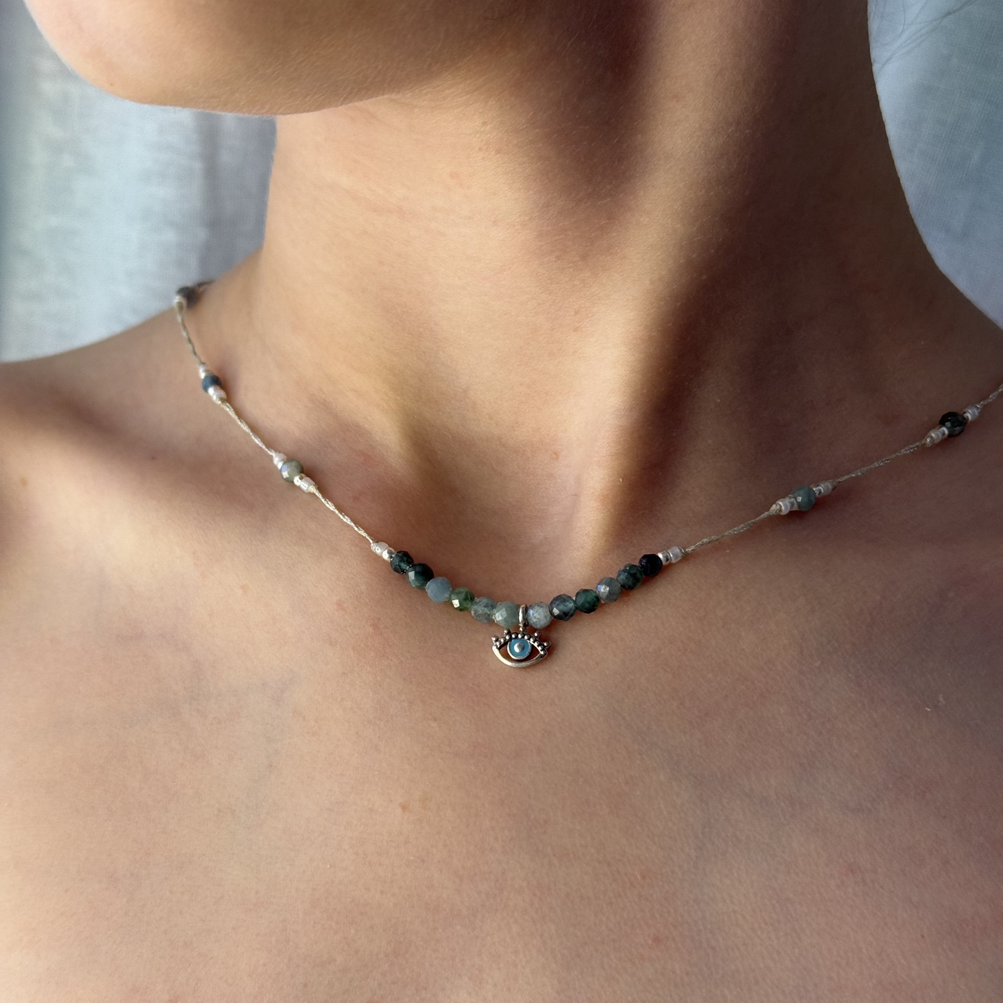 Tiny Evil Eye Choker