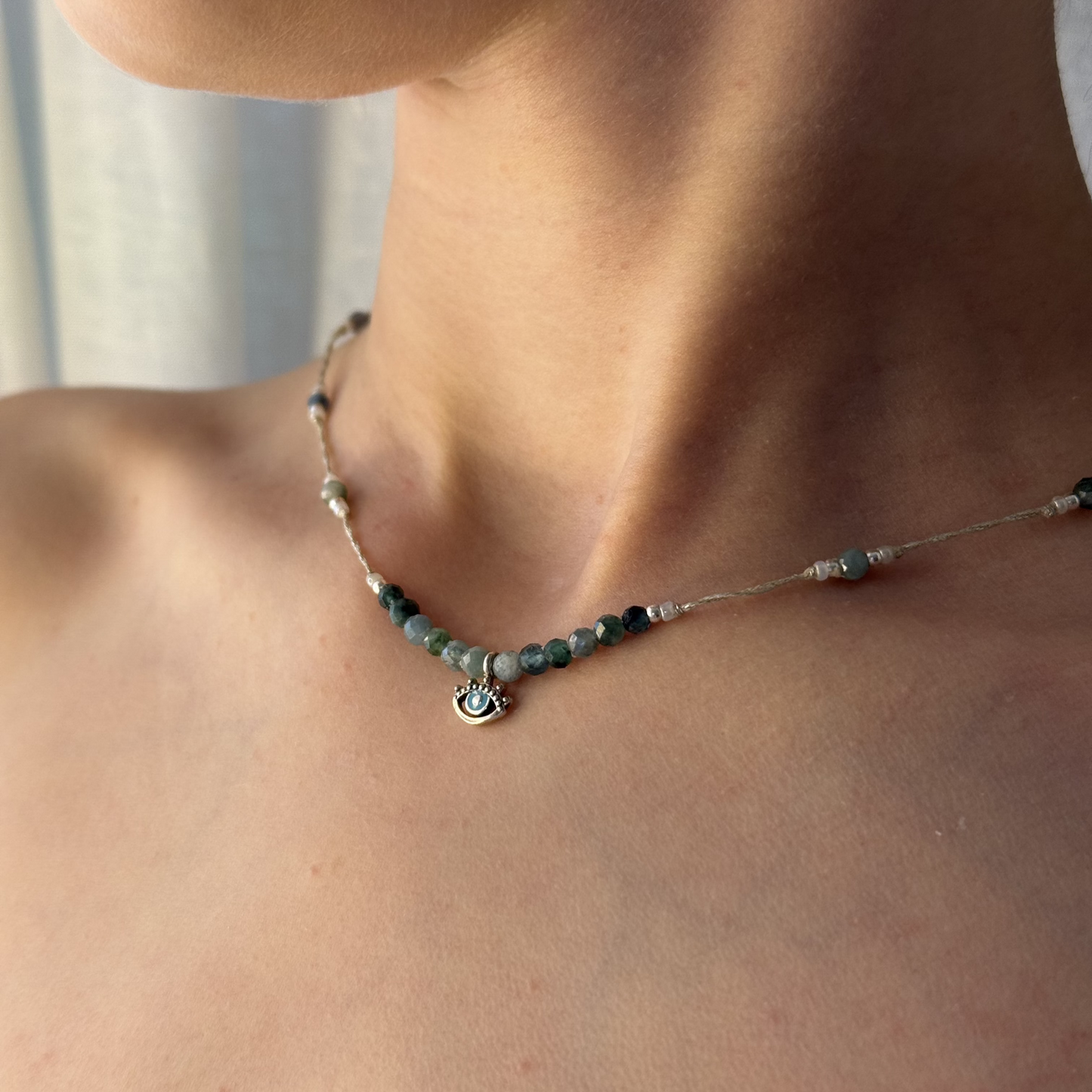 Tiny Evil Eye Choker