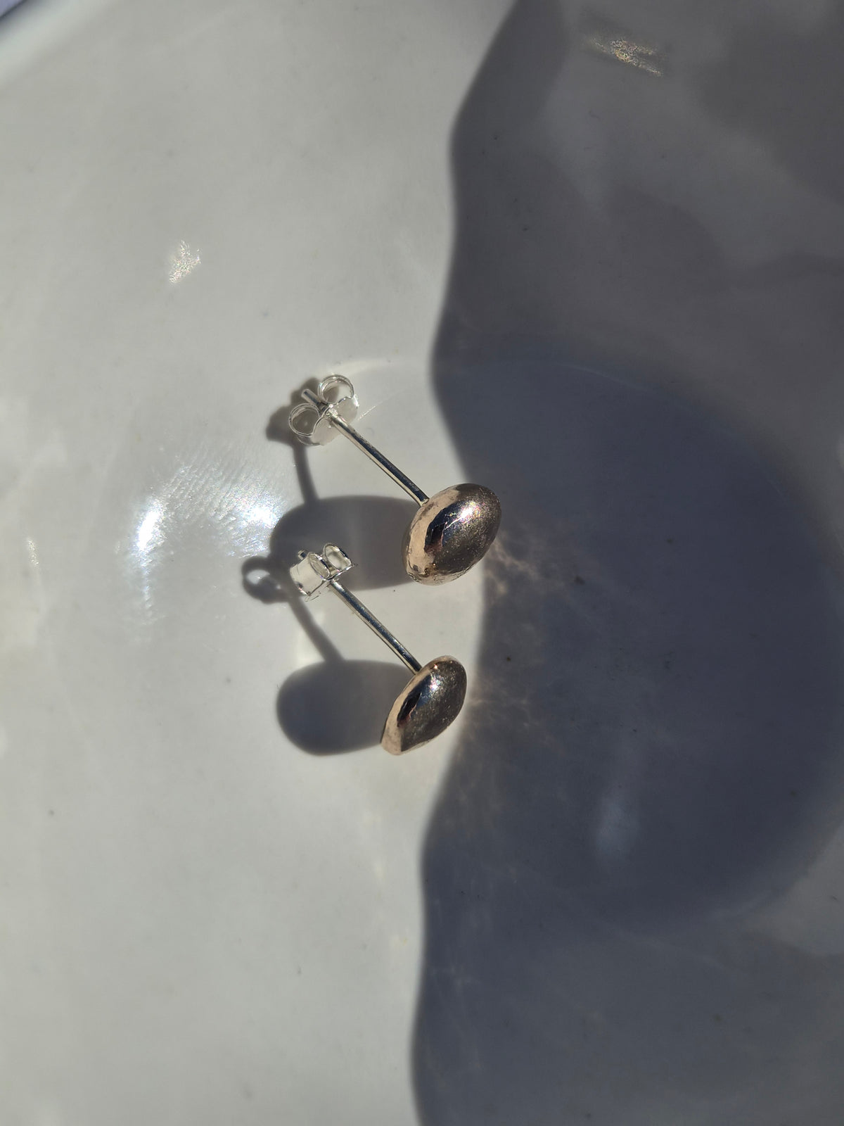 Ancient Bronze Pebble Studs