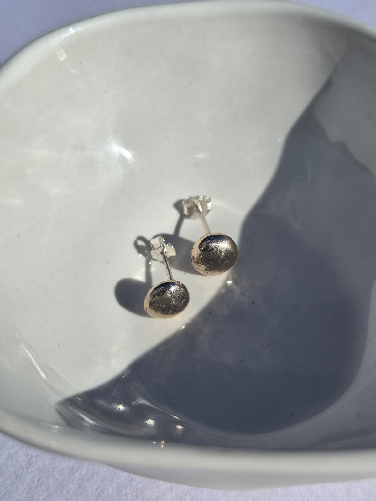 Ancient Bronze Pebble Studs