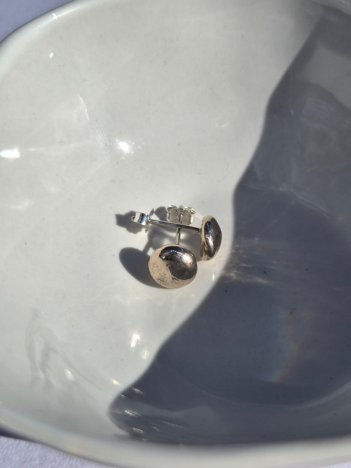 Ancient Bronze Pebble Studs