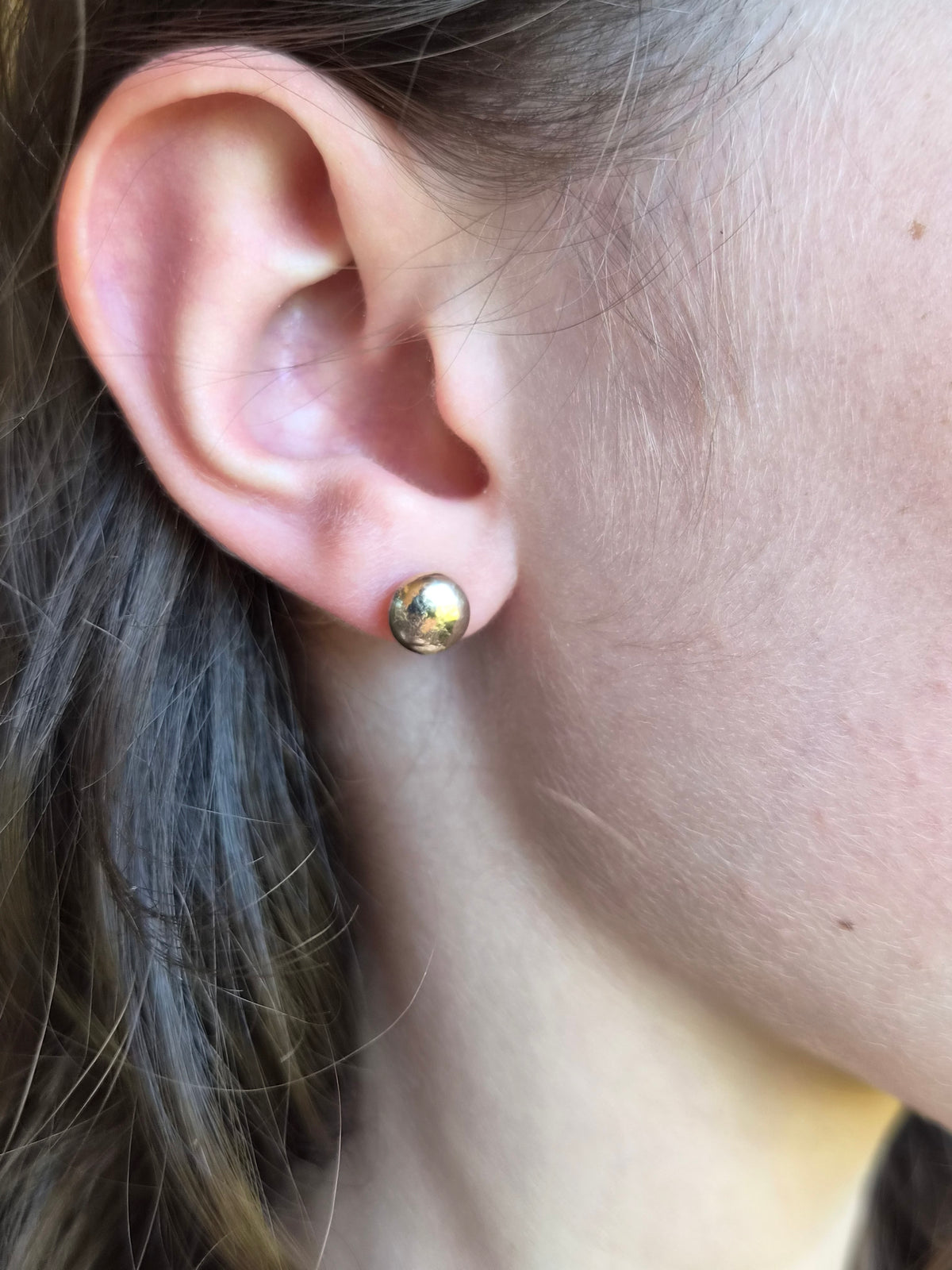 Ancient Bronze Pebble Studs