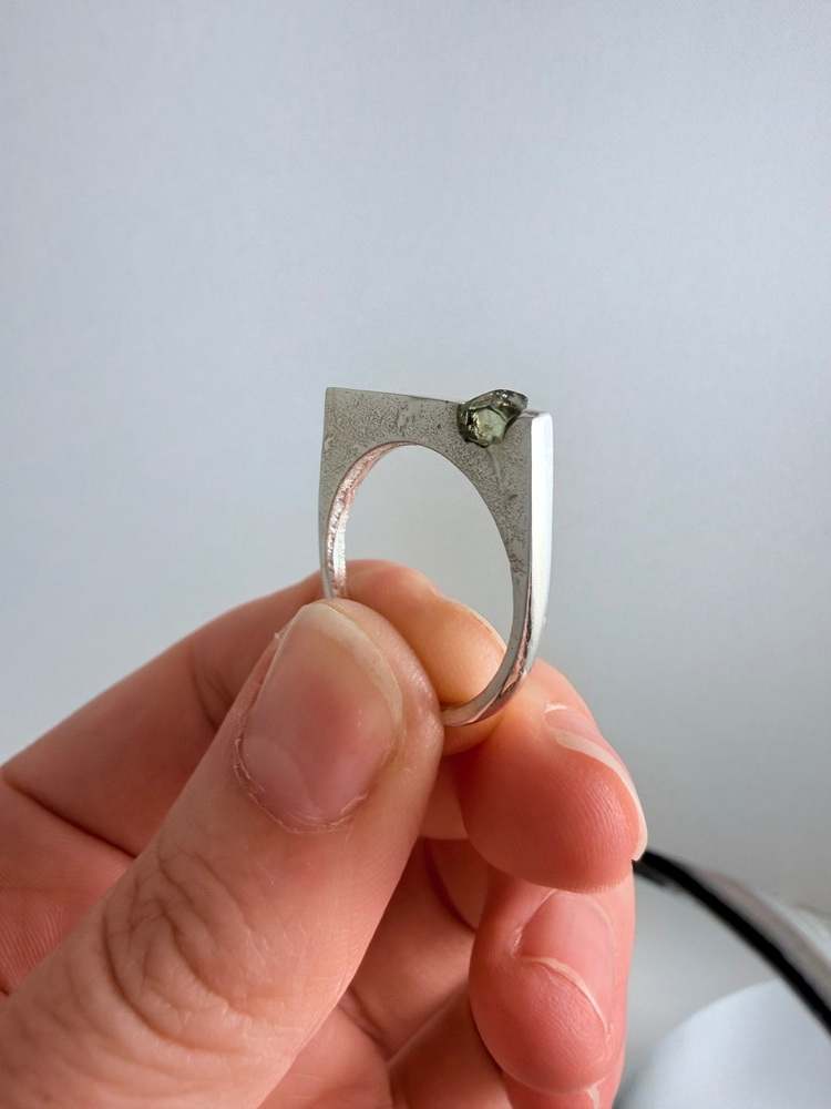 Rough Qld Sapphire Ring