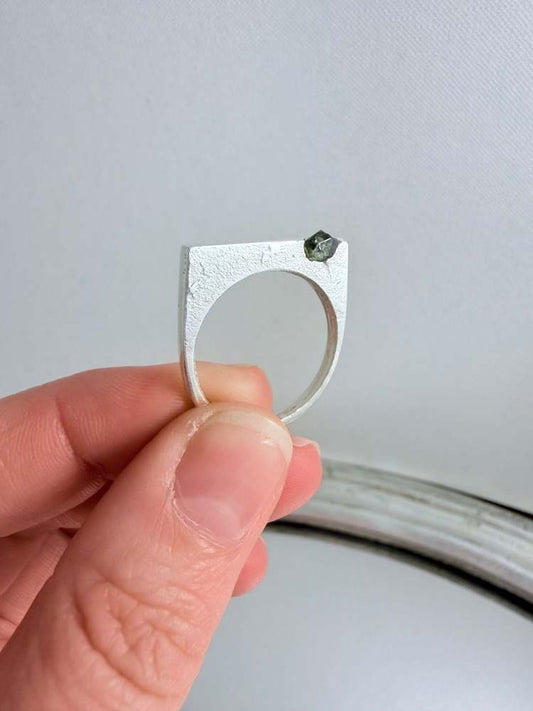 Rough Qld Sapphire Ring